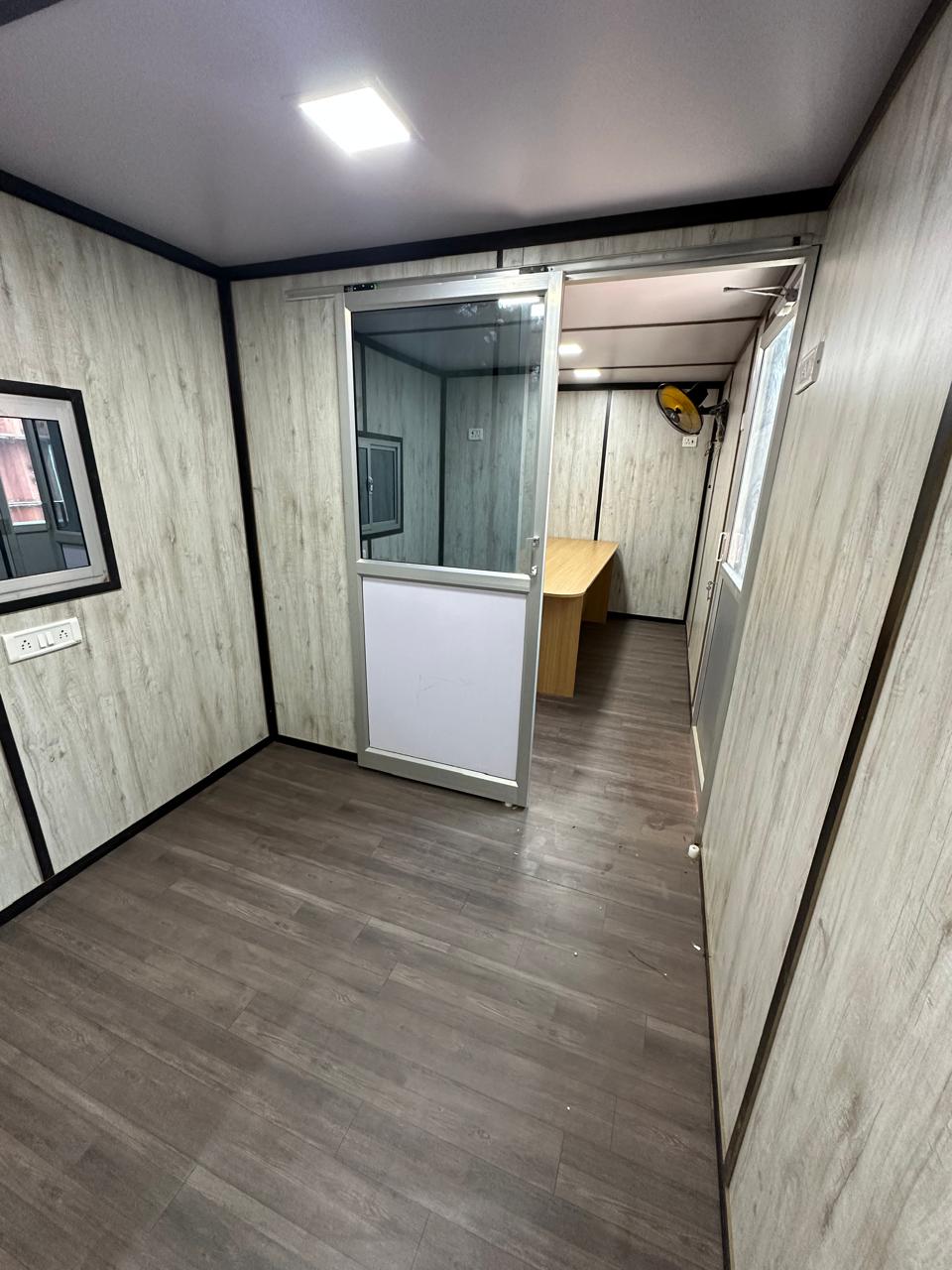 Container home in mountain setting